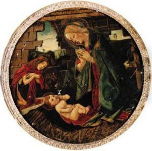 The Madonna And Child With The Infant Saint John The Baptist by Sandro Botticelli
