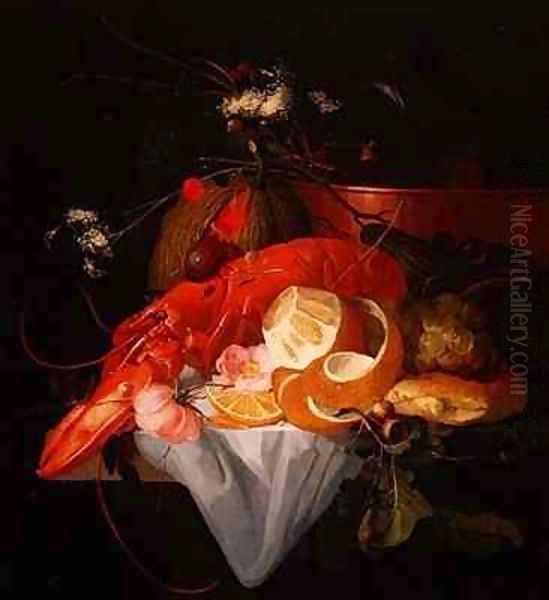A Still Life with Lobster, Lemon and Grapes - view 1