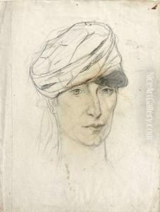 Autoportrait Au Turban by Georges Bottini