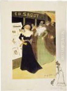 La Vitrine De Sagot. 1898. by Georges Bottini