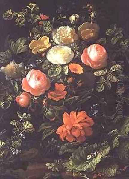 Still Life with Roses, Insects and Snails - view 1