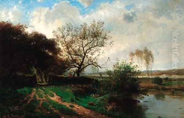 A French river landscape - view 1