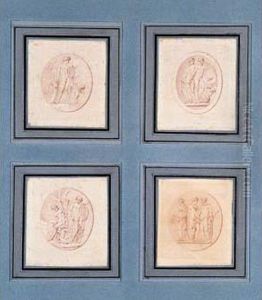 Quatre Etudes D'intailles Ovales: