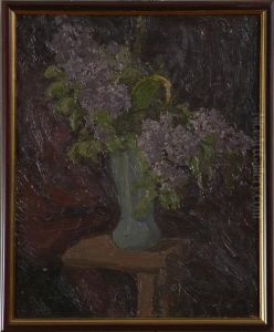 Lilacs In A Vase by Georges Bouche