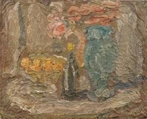  Fleurs Et Bouteille 