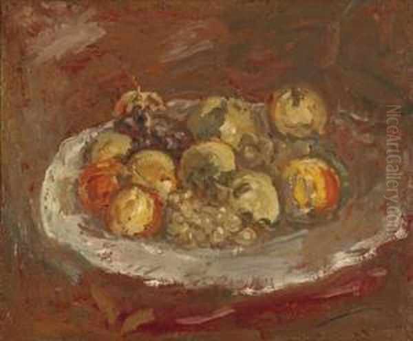 Nature Morte Aux Raisins Et Pommes - view 1