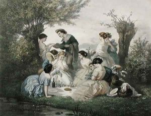 Breakfast in the Spring by A. de Beaumont