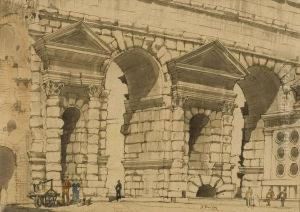 Porta Maggiore by Joseph-Felix Bouchor