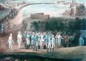 The Siege of Yorktown, 1st-17th October 1781 (detail of the central group) 1784 by Louis Nicolael van Blarenberghe