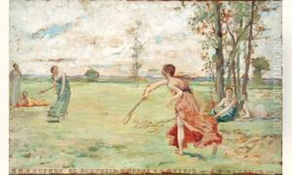 Femmes Jouant Avec Des Raquettes. - view 1
