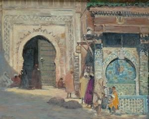 La Place Nejjarine, Fez, Maroc