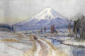Windy Path at the Foot of Mt. Fuji