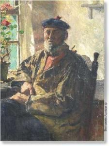 Man Resting Bythe Window by Alois Boudry