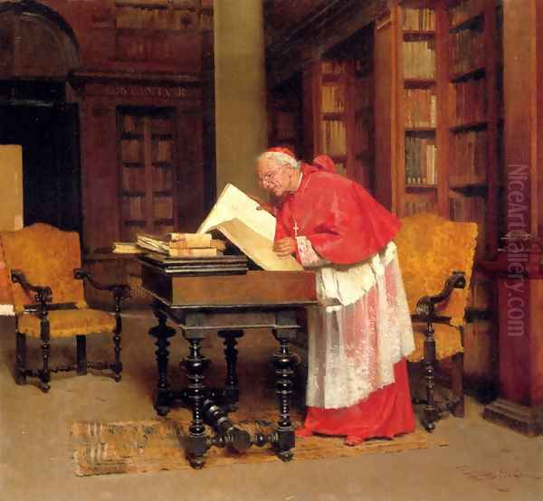 A Cardinal In His Study - view 1
