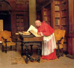 A Cardinal In His Study by Giovanni Paolo Bedini