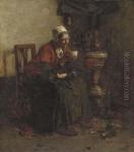 Un Moment De Repos Apres Le Menage by Alois Boudry