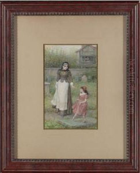Hester And Pearl In The Graveyard - view 1