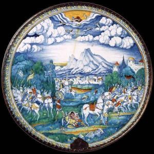 Dish with the Conversion of Saul 1550 by Jan Bogaert
