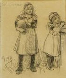 The Little Dutch Girls by George Henry Boughton