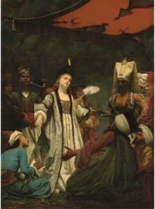 Catherine I Of Russia Negotiating The Treaty Of Prut With Theturks by Gustave Clarence Rodolphe Boulanger