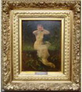 La Nymphe Echo. by Gustave Clarence Rodolphe Boulanger