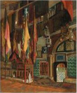 Mosque Interior by Gustave Clarence Rodolphe Boulanger