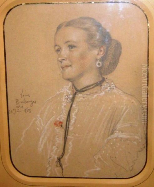 Portrait De Femme En Buste. - view 1