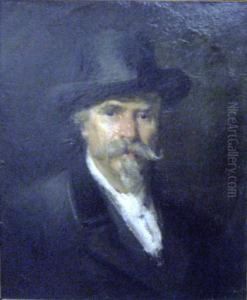 Portrait Of A Gentleman by Auguste Ii Boulard
