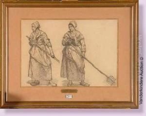 Femmes Aux Champs by Hippolyte Boulenger