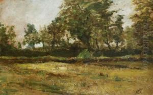 Tree Landscape by Hippolyte Boulenger