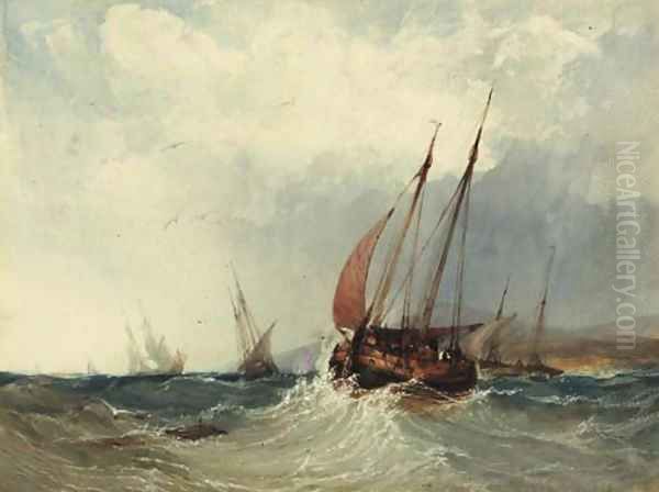 A trawler in a swell - view 1