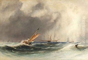 Off Boulogne by Charles Bentley