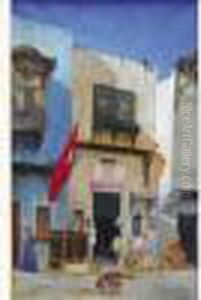 Boutiques Dans Une Rue Turque by Abel Boulineau