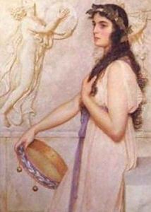 Girl with Tambourine by George Lawrence Bulleid