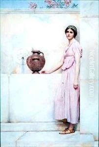 At the Fountain by George Lawrence Bulleid