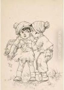 La Discussion Des Fillettes. by Germaine Bouret