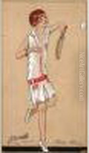 Modele De Tenue De Tennis Blanc-blanc. - view 1