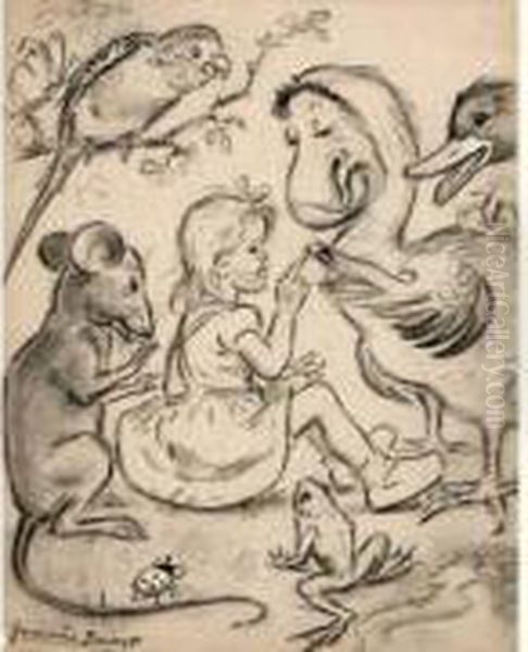 Alice Entouree D'animaux. - view 1