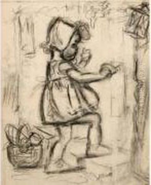 Jeune Fille Au Panier. - view 1