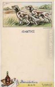 Rare Menu Publicitaire "benedictine. D.o.m, Le Complement De Tout Repas." by Germaine Bouret