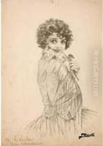 Femme A La Rose.
