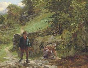 Down at the brook by Valentin Walter Bromley