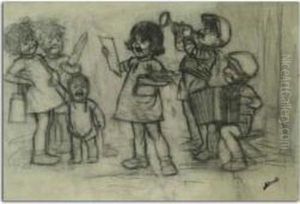 "le Petit Orchestre De Rue". by Germaine Bouret