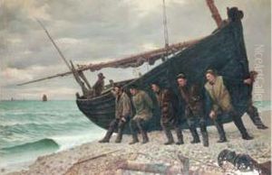 Nomme Peintre Officiel De La Marine En 1887 by Gustave Bourgain