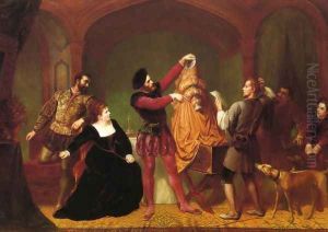 A Scene from 'The Taming of the Shrew' (Act IV, Scene III)