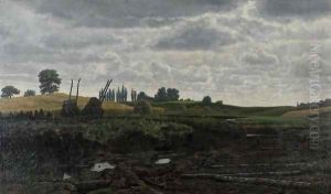 Scene from Christiansholms Mose by Alfred Benzon