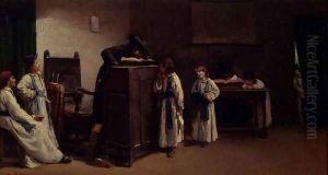 Rabbinical Students In A Classroom