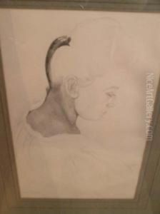 Jeune Femme De Profil by Jean-Louis Boussingault
