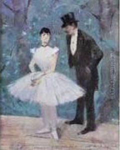 Forain: Un Coin Des Coulisses De L'opera by Jean-Louis Boussingault