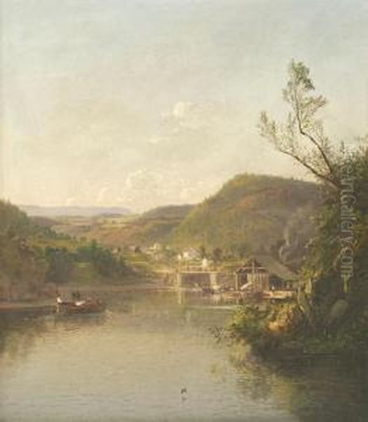 Locks At New Hope, Pennsylvania 1863 - view 1